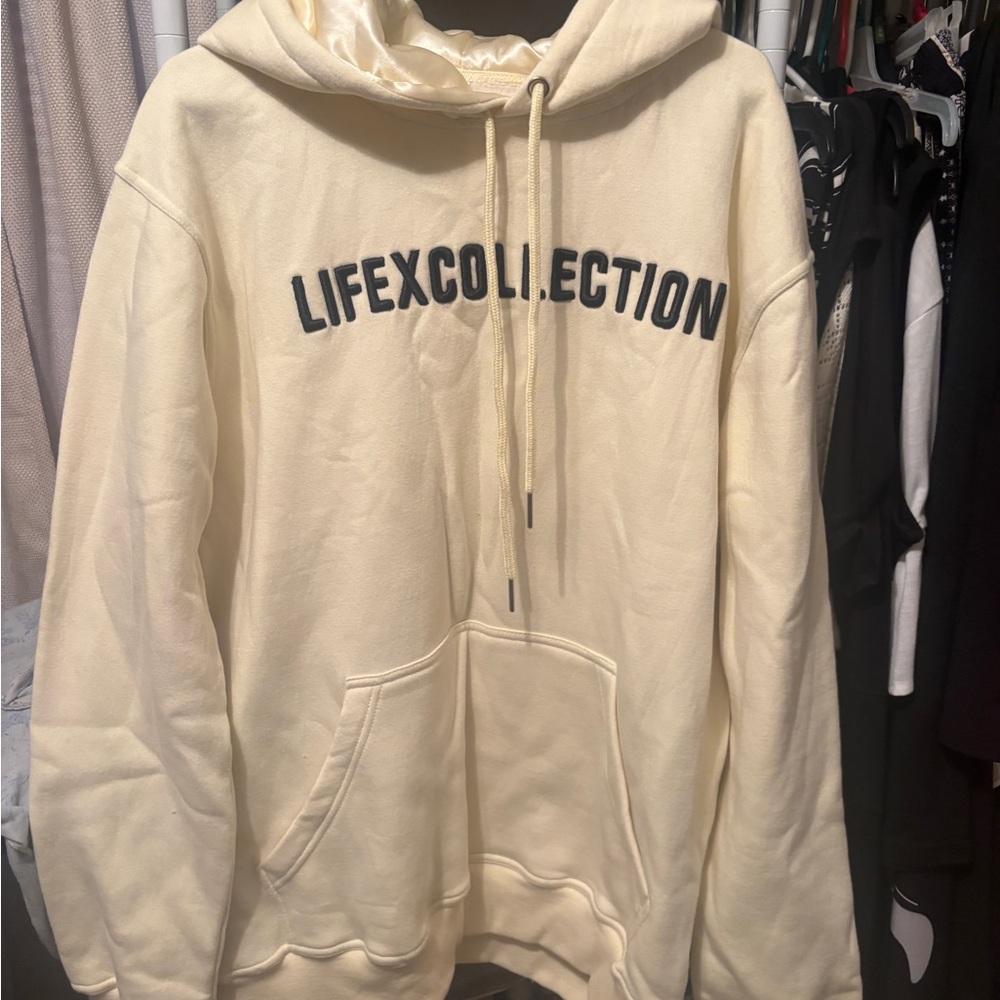 Cream Hoodie Set for Women cream size xl
